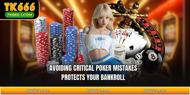 Avoiding critical poker mistakes protects your bankroll 