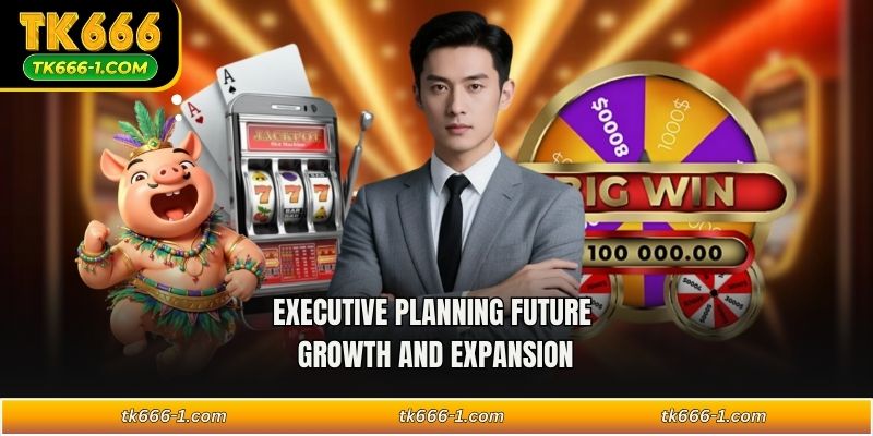 Executive planning future growth and expansion