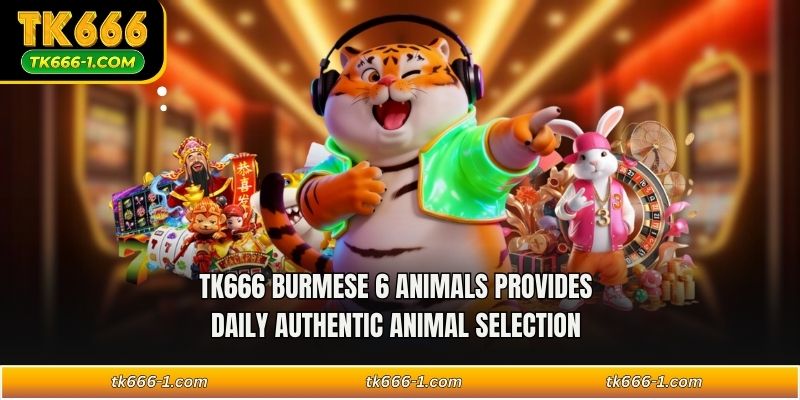 TK666 Burmese 6 Animals provides daily authentic animal selection 