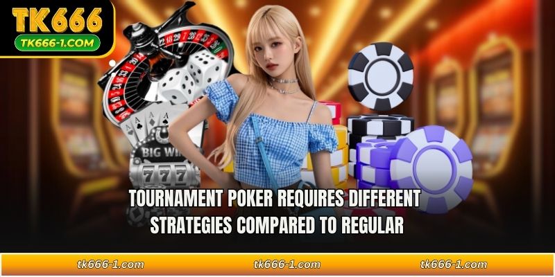 Tournament poker requires different strategies compared to regular