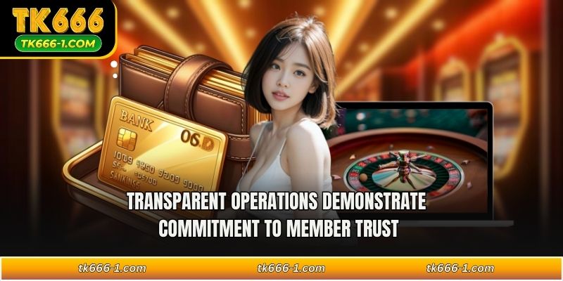 Transparent operations demonstrate commitment to member trust