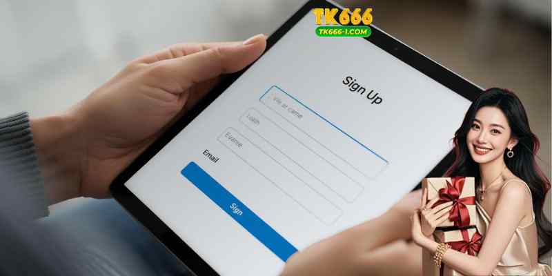 Signing up is quick and requires only basic information.