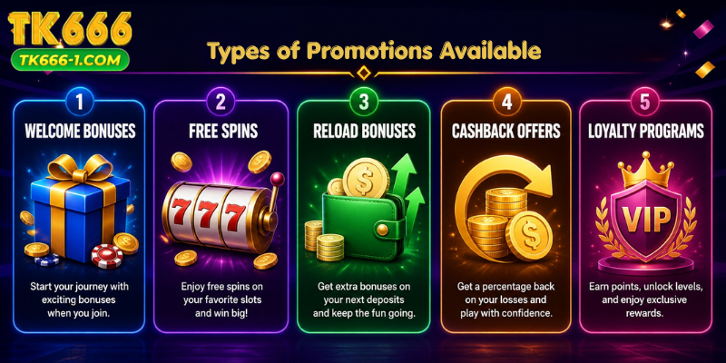 Types of Promotions Available