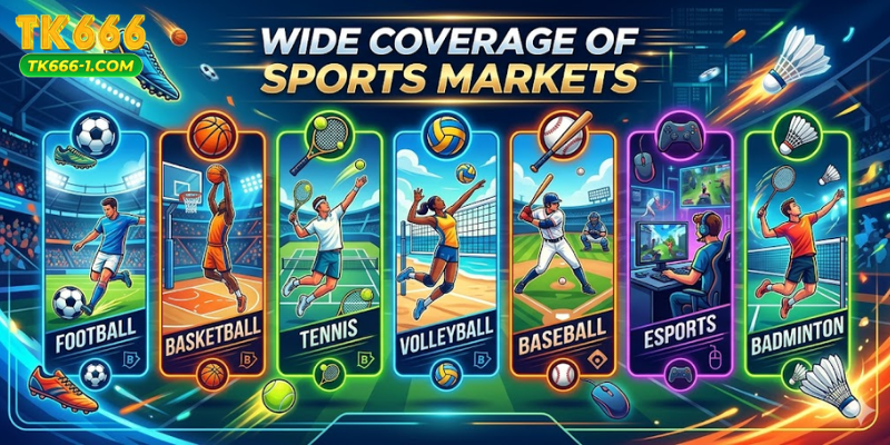 Wide Coverage of Sports Markets