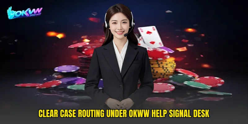 Clear case routing under OKWW Help Signal Desk
