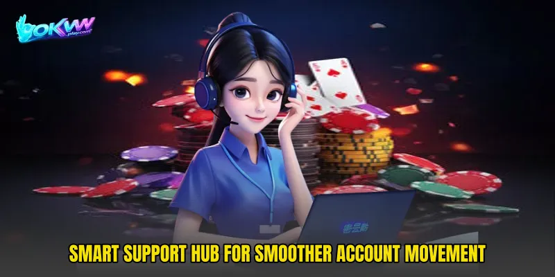 Smart support hub for smoother account movement